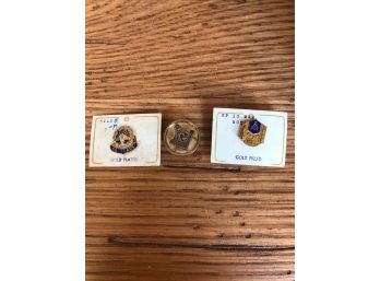 3 Mason Lapel Pins