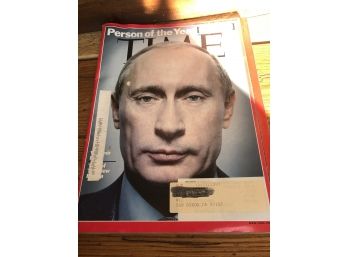 Time Magazine Person Of The Year December 31, 2007 Vladimir Putin