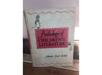 Anthology Of Childrens Literature Johnson Scott Sickel Hardcover Thin Pages 1948