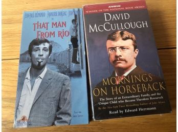 2 Never Opened VHS Movies - That Man From Rio & Mornings On Horseback, McCullough