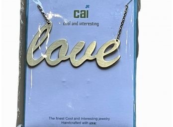 Large LOVE Necklace! New & In Original Package