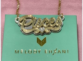 Fun & Funky Acrylic Melody Ehsani Pisces Necklace W/original Packaging. Purchased At Fred Segal, LA