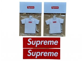 New! Supreme Kuumba Tee Air Fresheners (2) In Original Packaging & Supreme Stickers