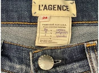 Women's LAGENCE Stretch Denim Jeans. Size 24- Purchased At Barneys New York