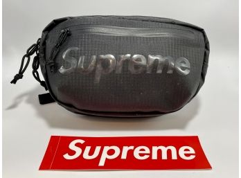 NEW! Black Supreme Waist Pack W/cordura Eco-fabric & Supreme Sticker