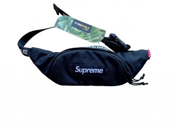 NWT - Black Supreme Waist Bag & Supreme Sticker