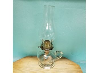 Antique Queen Anne #2, 22 Glass Oil Lamp