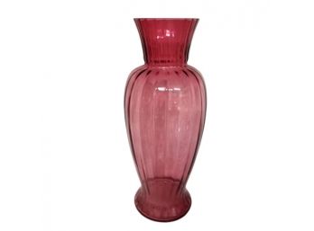 16' Fenton Pilgrim Cranberry Glass TALL Vase