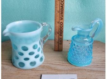 2 Fenton Hobnail Glassware Pieces