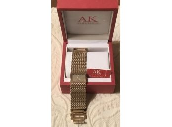 AK Anne Klein Genuine Diamond Bracelet Watch In Box. #753H/2