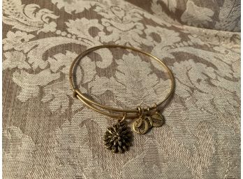 Alex And Ani Expandable Gold Tone Bangle - Lot #1