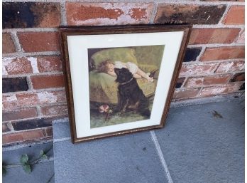 Vintage Elizabeth Strong Framed Colorful Print