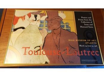 Framed Poster From The High Museum Of Art, Toulouse Lautrec, 1998