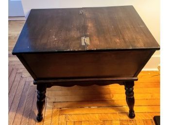 Antique Colonial Style Dough Box Has Great Storage -Makes An Excellent Side Table Or Conversation Piece