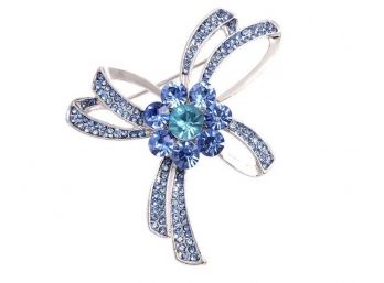 Vibrant Blue Splash Brooch