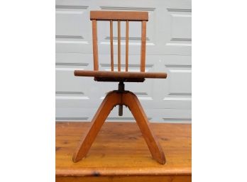 Small Adjustable Child's Wooden Chair