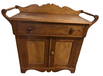 Antique Pine Two Door Dry Sink