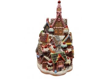 RARE Christopher Radko Cookie Jar-Gingerbread Lane