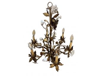 Ornate Vintage Metal Chandelier