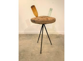 Wooden Wheel Wine Bottle Holder