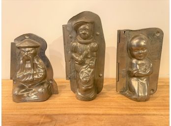 Lot Of Three Authentic Vintage Belgium Chocolate Molds