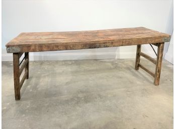 Rustic Wooden Folding Table