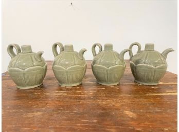 Lot Of Four Ceramic Vinegar Jars