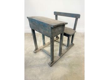 Vintage Wooden School Desk