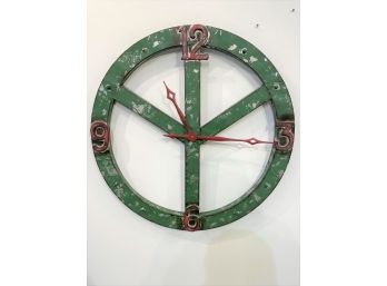 Decorative Metal Peace Clock