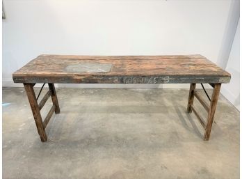 Rustic Wooden Folding Table