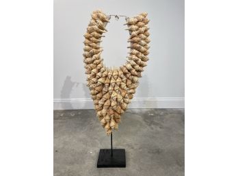 Decorative Shell Necklace On Stand