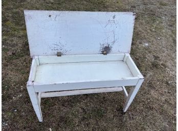 White Piano Bench 36x15x 22