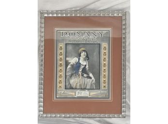 Beautiful Framed Antique Sheet Music Book Cover 17x21 Triple Matted Silver Painted Frame Pro Job