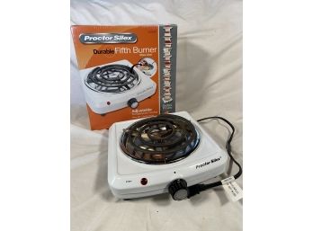 Proctor Silex Fifth Burner Electric Stove