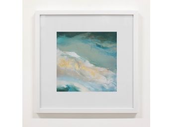 Labradorite Dream - Framed Canvas Print (White Frame)