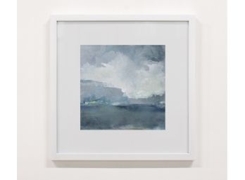 Silk Shores - Framed Canvas Print (White Frame)