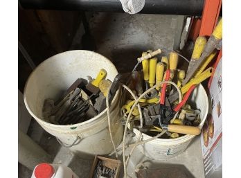 2 BUCKETS OF HAND TOOLS