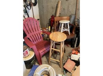 CHAIR AND STOOL LOT