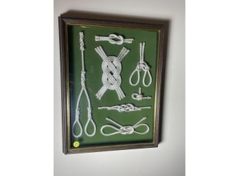 TWO SHADOWBOXES OF KNOTS