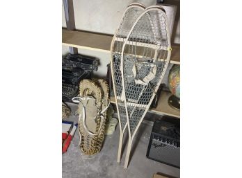 TWO PAIRS OF VINTAGE SNOW SHOES