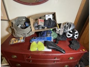 BICYCLE PARTS, HELMETS AND REPAIR KITS