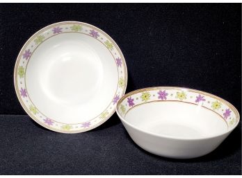 Pair Of Studio Nova Belize Pattern Serving Bowls