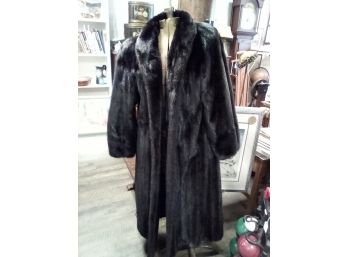 Plush Full Length Blackglama Mink Coat From Lord & Taylor Fur Salon     B1 / JSH