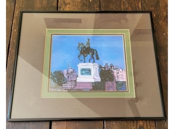 Equestrian Statue Of Charlemagne Framed Print