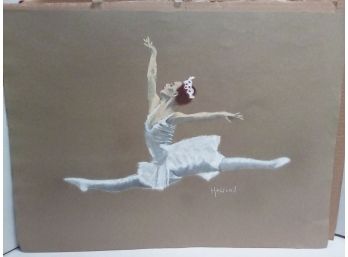 Lovely Dancer Pastel Signed By Hafford  WA