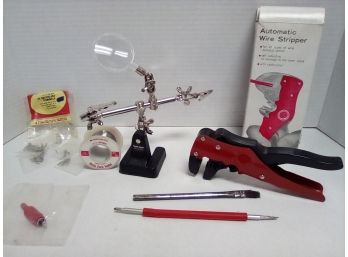 Hobby Tools - Wire Stripper, Rosin Core Solder, Tools, Radio Shack Holder, Terminals & Tools   C3