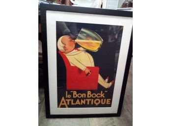 All Posters Framed & Matted Le Bon Bock Atlantique    WA