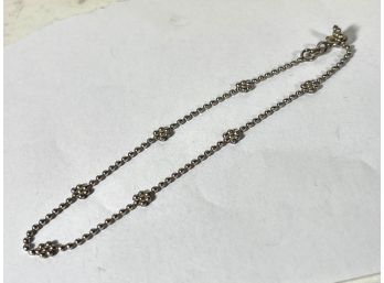 Contemporary Sterling Silver 8' Long 925 Bracelet