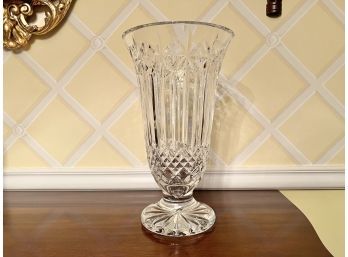 Rare Waterford Crystal Scarce 14' Starburst Footed Vase