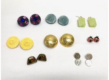 Grouping Of 8 Pairs Earrings Including Pier 1 & Chico's